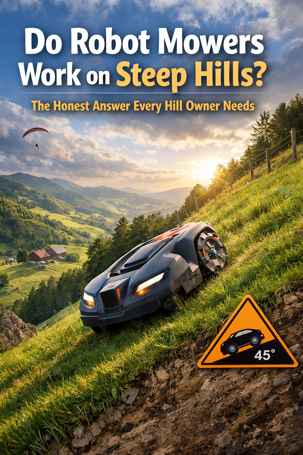 Do Robot Mowers Work on Steep Hills? The Honest Answer Every Hill Owner Needs