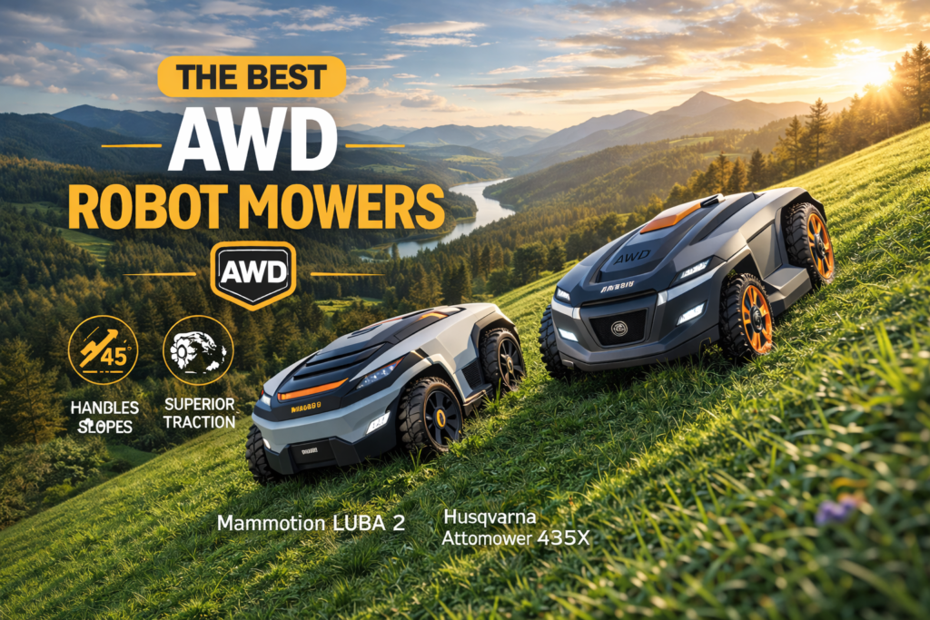 Best AWD Robot Mowers for Hills