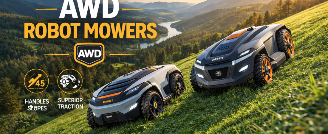 7 Best AWD Robot Mowers for Hills: Traction Finally Solves the Slope Problem