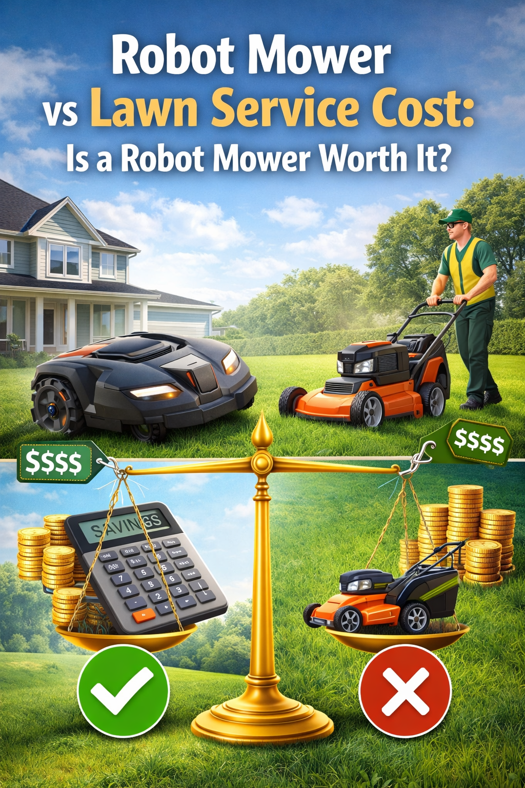 Robot Mower vs Lawn Service Cost: Is a Robot Mower Worth It in 2026?