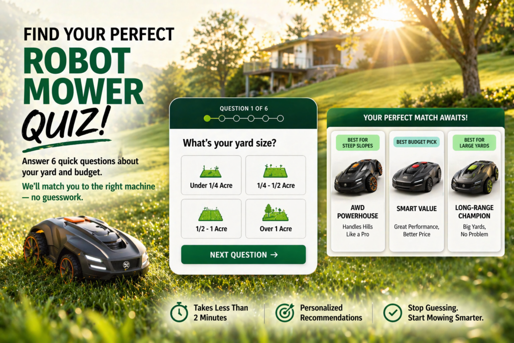 find your perfect robot lawn mower quiz
