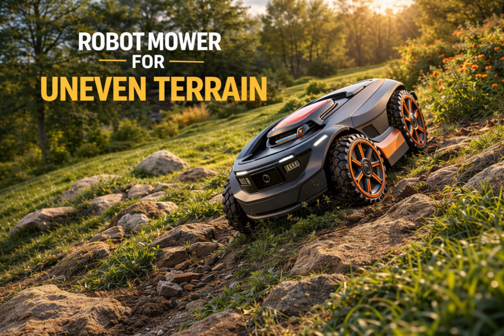 Robot Mower for Uneven Terrain