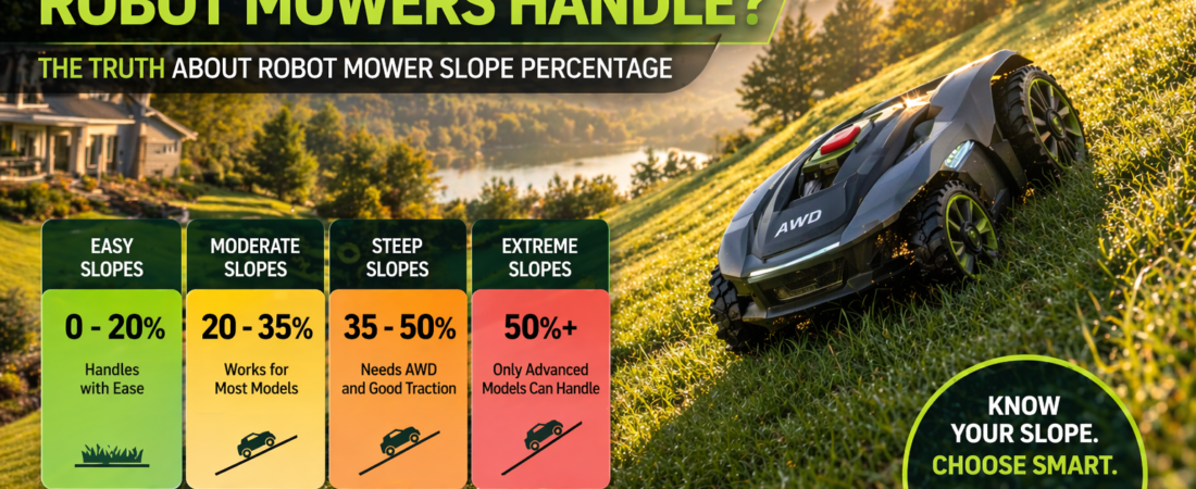 What Slope Can Robot Mowers Handle? The Truth About Robot Mower Slope Percentage