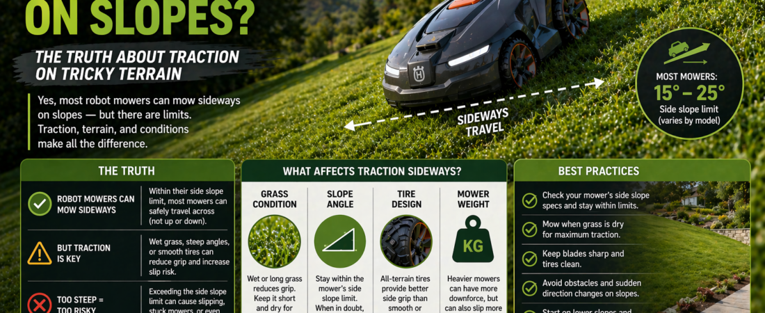 Can Robot Mowers Mow Sideways on Hills? The Truth About Traction on Tricky Terrain