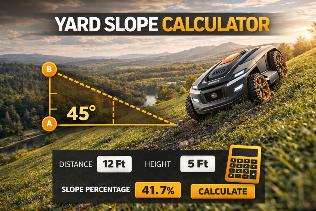 yard slope calculator