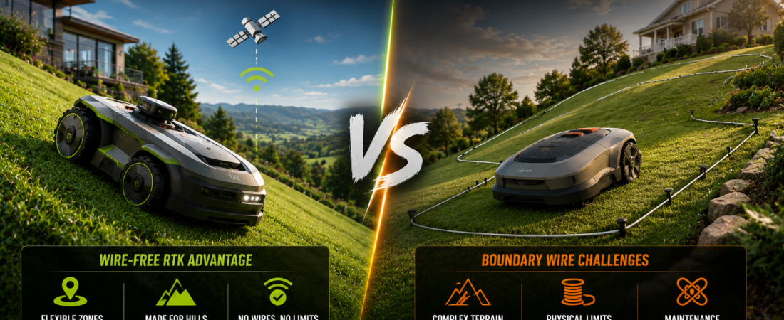 Wire‑Free RTK vs Boundary Wire Robotic Mowers for Hills: Which Delivers the Smarter Cut on Slopes?