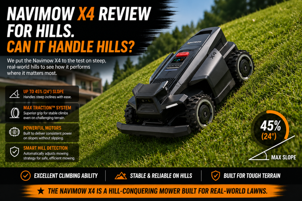 Navimow X4 Review for hills