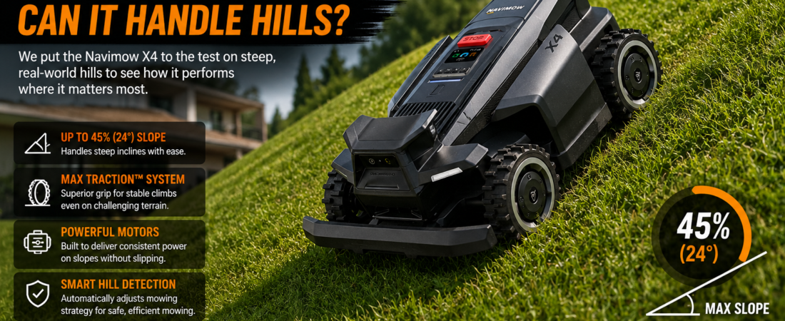 Navimow X4 Review for hills. Can It Handle Hills?